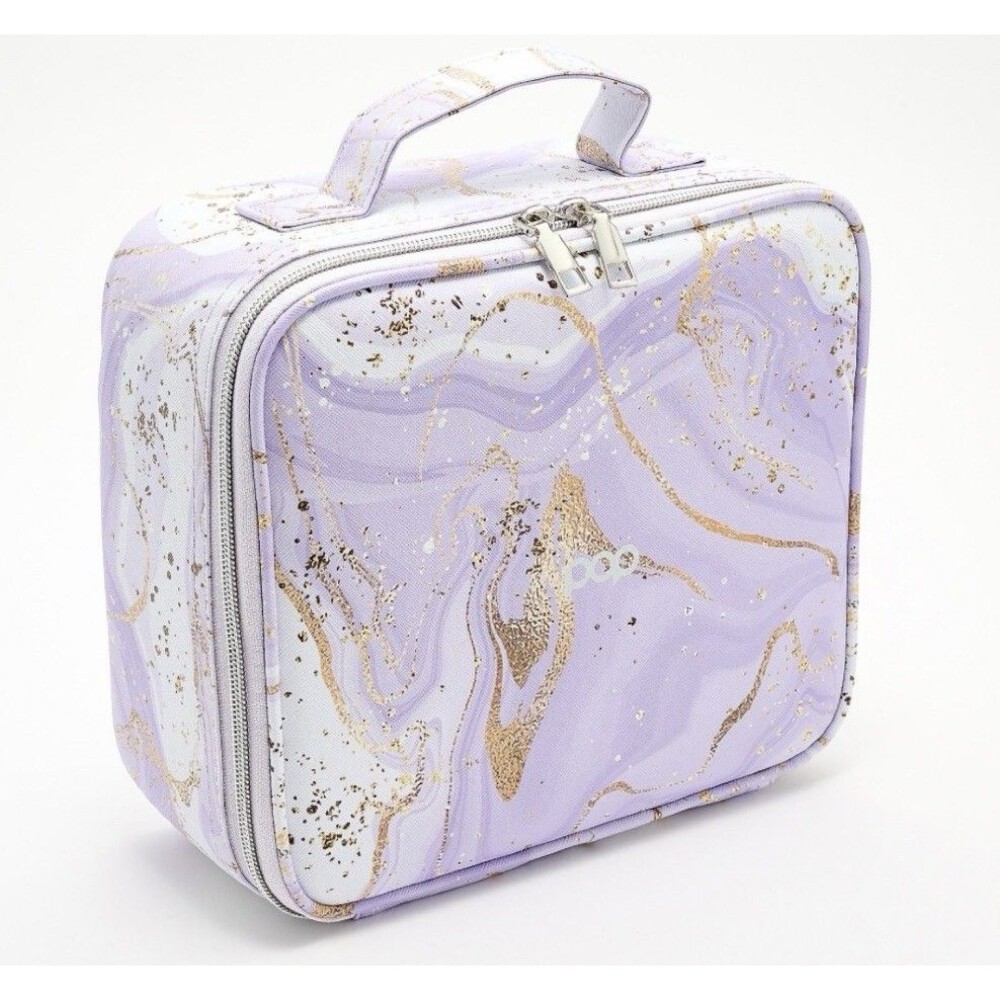 Pop Sonic LED Makeup and Nailcare Cosmetic Case - Purple marble